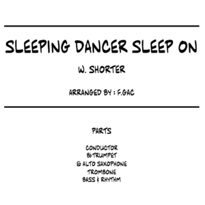 Sleeping Dancer sleep on (Wayne Shorter) - SEXTET JAZZ COMBO